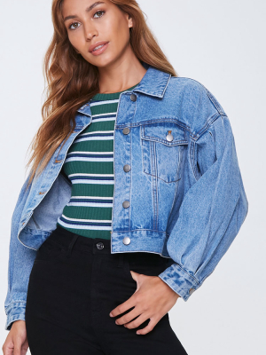 Drop-sleeve Denim Jacket