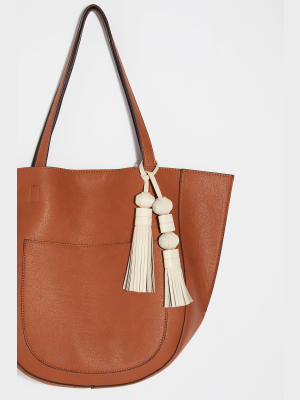 Feed Leather Double Tassel