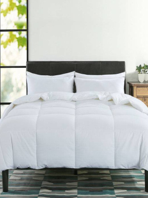 King 400 Thread Count Charcoal Infused Down Alternative Comforter White - St. James Home