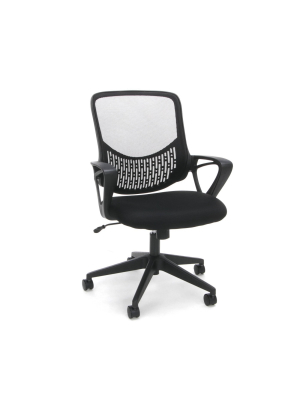 Mesh Back Adjustable Task/office Chair With Arms Black - Ofm