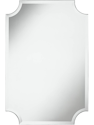 Noble Park Brix 24" X 36" Frameless Cut Corner Vanity Mirror