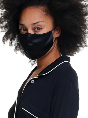 Silk Face Mask, Black