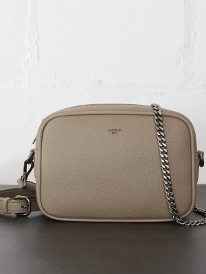 Grace Mini Crossbody [signet] - Light Mud Gray