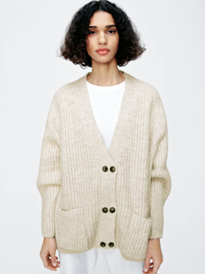 Oversized Knit Jacket