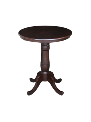 30" Round Top Pedestal Table International Concepts - International Concepts