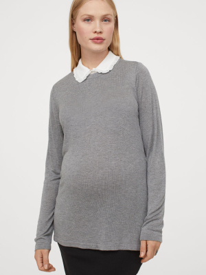 Mama Collared Sweater