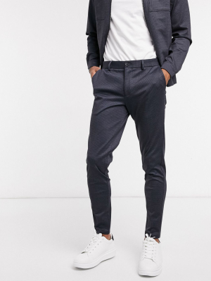 Jack & Jones Premium Co-ord Jersey Trouser In Navy