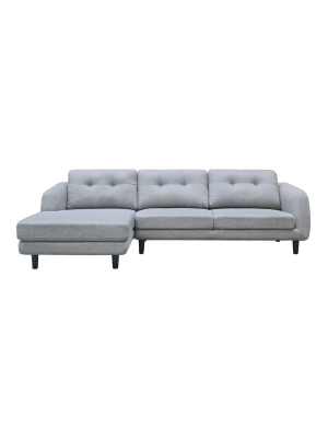 Corey Sectional Dark Grey Left