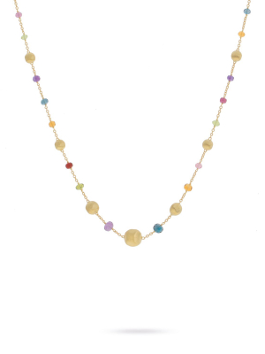 Marco Bicego® Africa Collection 18k Yellow Gold Mixed Gemstone Necklace