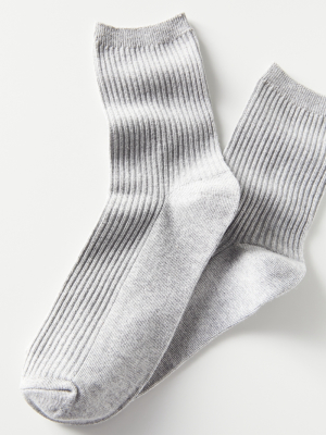 Basic Ribbed Crew Sock