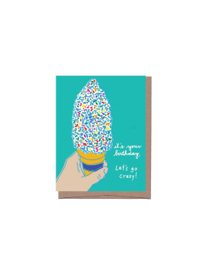 Scratch & Sniff Sprinkle Cone Birthday Card