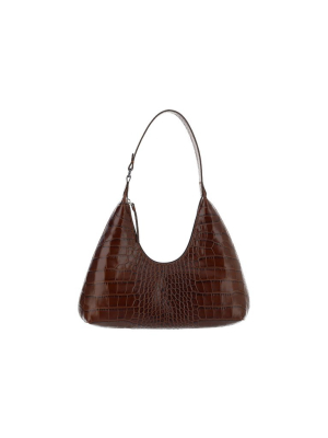 By Far Amber Embossed Shoulder Bag