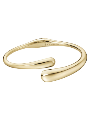 Ellipse Gold Open Bangle