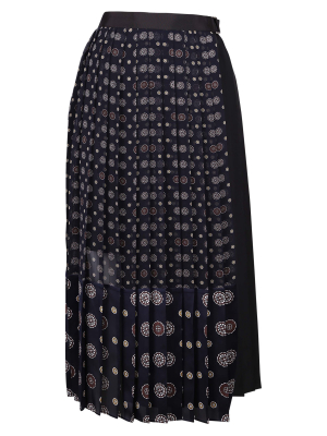 Sacai Pleated Midi Skirt