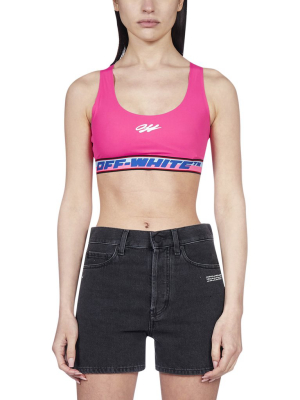 Off-white Logo Tape Sports Bra