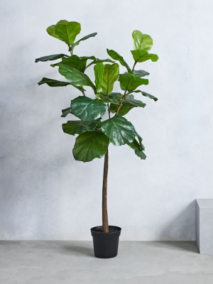 Faux Potted Fiddle Leaf Fig Tree - 5'