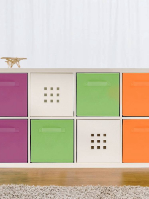 Sorbus 6pk Home Storage Bundle - Drawer And Closet Bins Purple Green Orange