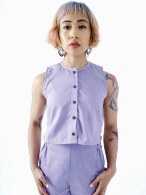 Ranchos Top - Lilac Twill