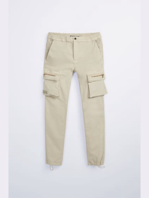 Textured Cargo Pants