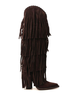 Dsquared2 Full Fringe Western Boots