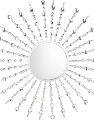 Articulate Sunburst Mirror Silver