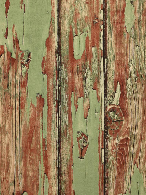 Rustic Planks Wallpaper In Sage From The Precious Elements Collection By Burke Decor