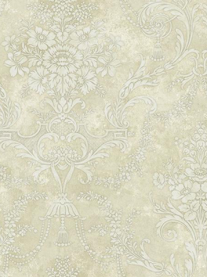 Jeffreys Floral Wallpaper In Off-white And Beiges By Carl Robinson For Seabrook Wallcoverings