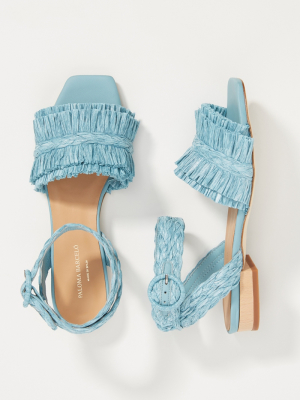 Paloma Barcelo Gisele Raffia Sandals