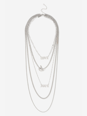 **love And Hate Mega Multirow Necklace