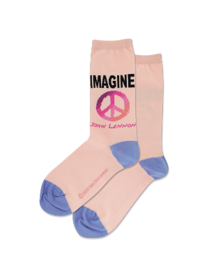 Women's John Lennon Imagine Crew Socks