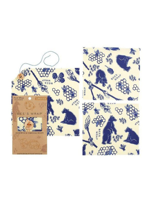 Bees + Bears Lunch Pack Beeswax Wraps