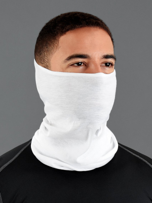 Basic White Neck Gaiter