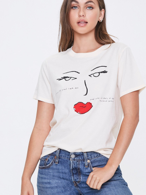 Organic Cotton Face Graphic Tee