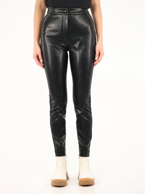 Stella Mccartney High-waisted Leather Trousers