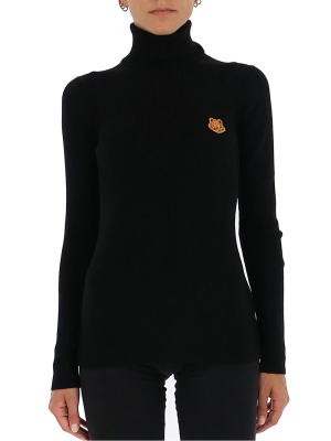 Kenzo Tiger Crest Roll-neck Knit Jumper