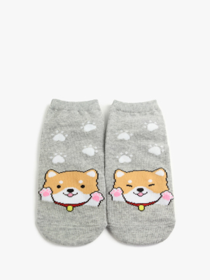 Corgi Graphic Ankle Socks