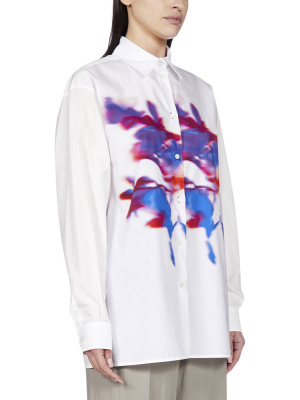 Sportmax Graphic Print Poplin Shirt