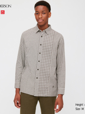 Men Flannel Checked Long-sleeve Shirt (jw Anderson)