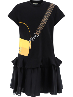 Fendi Kids Baguette Print T-shirt Dress