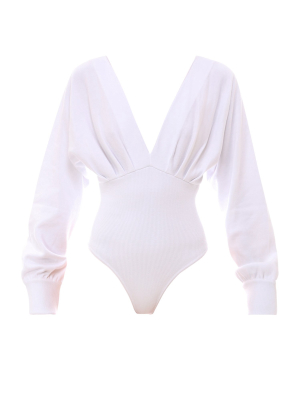 Gcds Gilda Drop-sleeve Bodysuit Top