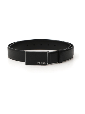 Prada Saffiano Buckle Belt