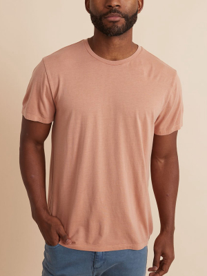 Signature Crew Tee In Terra Cotta