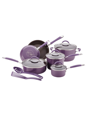 Rachael Ray 12 Piece Cookware Set - Purple