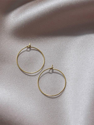 Circle Hoop Earrings: Small