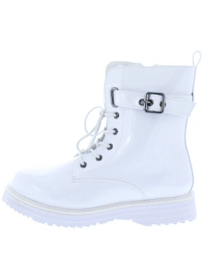 Mega3 White Patent Women's Boot