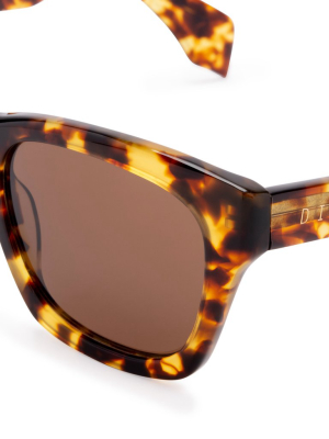 Dean - Amber Tortoise + Brown Polarized Sunglasses