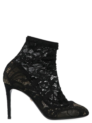 Dolce & Gabbana Lace Sock Pumps