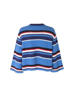 Cedrianna Striped Cotton Sweater