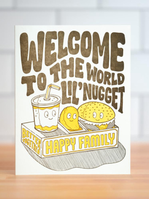 Welcome Little Nugget... Baby Card
