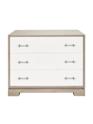 3 Drawer Chest With Acrylic Hardware In Various Colors